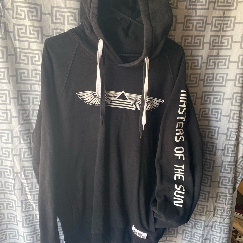Black Eyed Peas Black Hoodie with White Logo